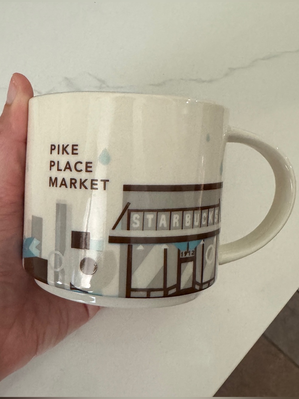 Vintage Starbucks Pike Place Market Ceramic Coffee Mug